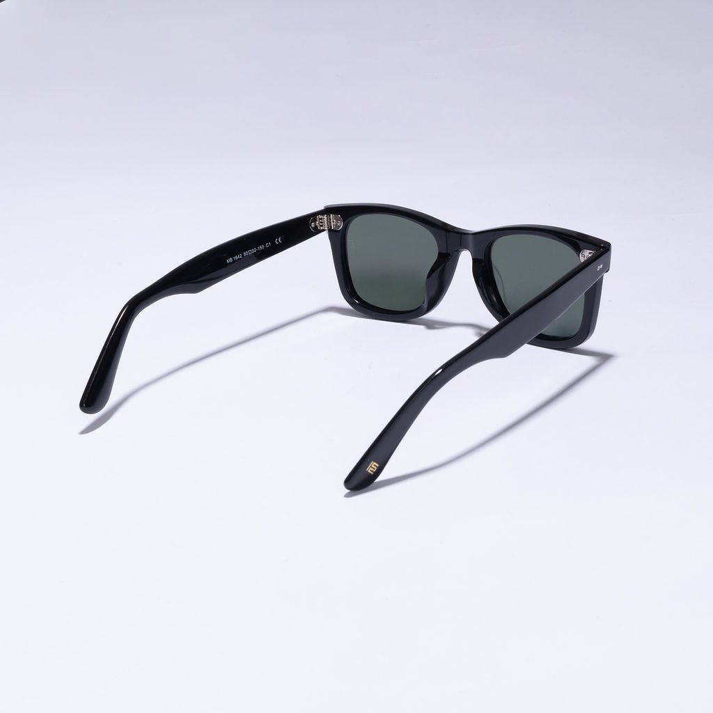 Tom Miller Elite 001 wayfarer sunglasses, black frame