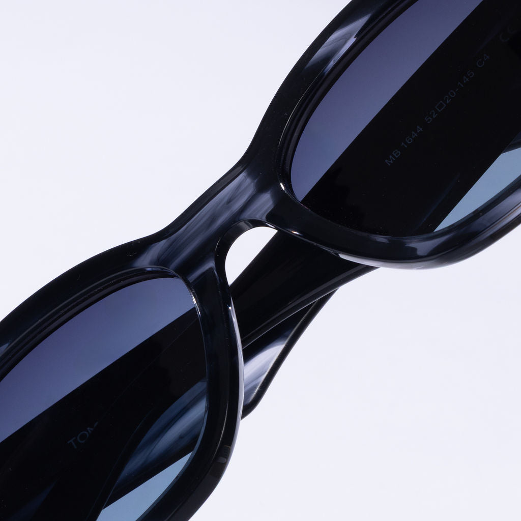 Tom Miller Elite 017 cat eye sunglasses, blue frame, blue lens #Eyewear frame color_Blue / Blue Lens