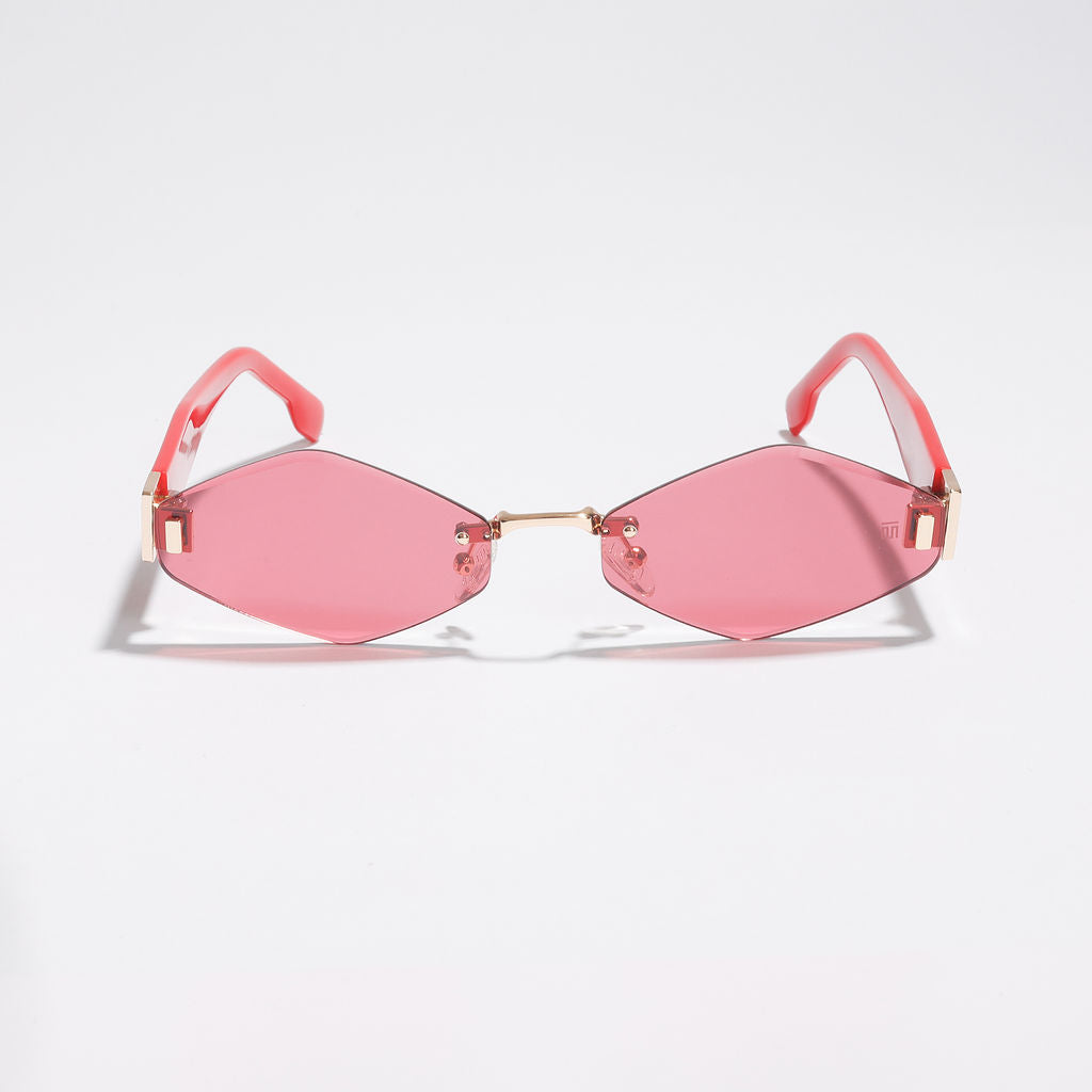 Tom Miller Elite 003 diamond sunglasses, red frame, red lens