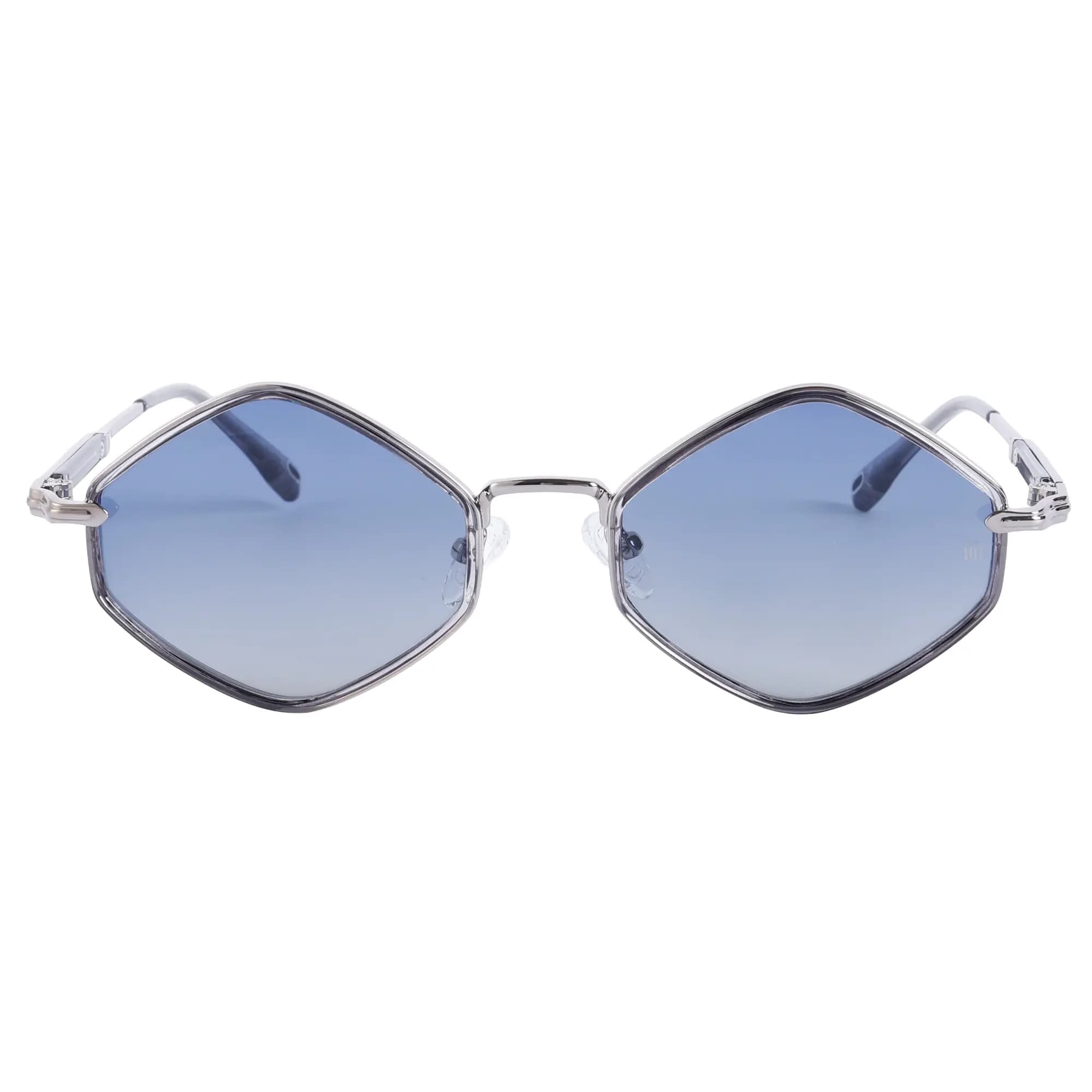 Silver / Blue