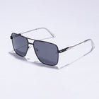 Tom Miller Elite 007 square sunglasses, black frame, black lens #Frame Color_Black / Black Lens