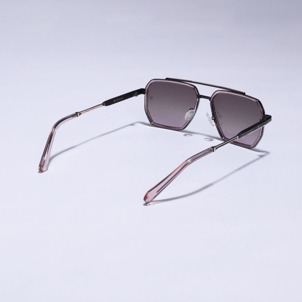 Tom Miller Select 002 aviator sunglasses, multi frame, pink lens #Frame Color_Multi / Pink Lens