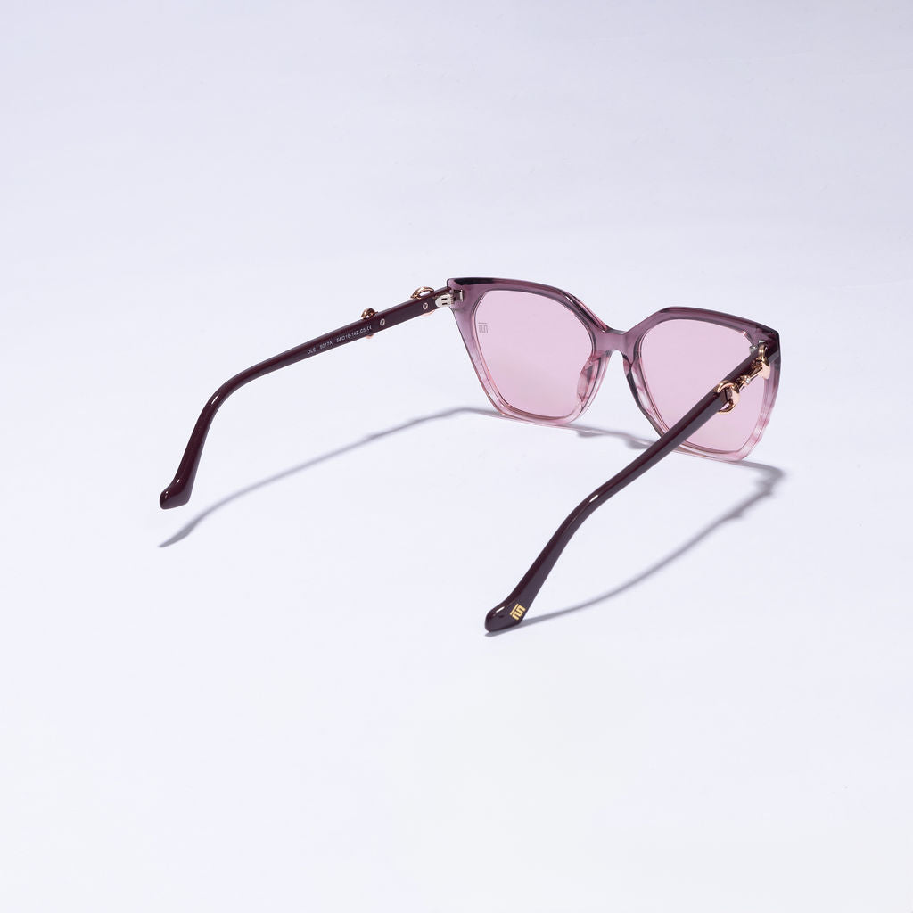Tom Miller Elite 015 cat eye sunglasses, pink frame, pink lens