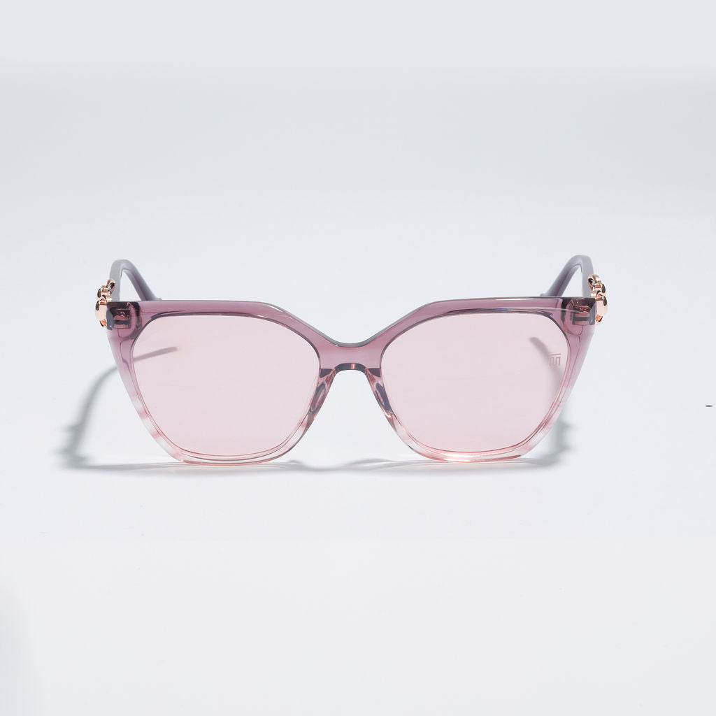 Tom Miller Elite 015 cat eye sunglasses, pink frame, pink lens