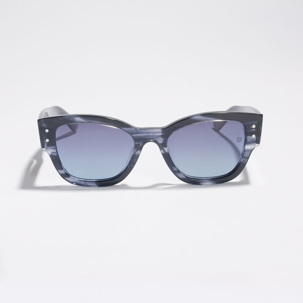 Tom Miller Elite 017 cat eye sunglasses, blue frame, blue lens #Eyewear frame color_Blue / Blue Lens