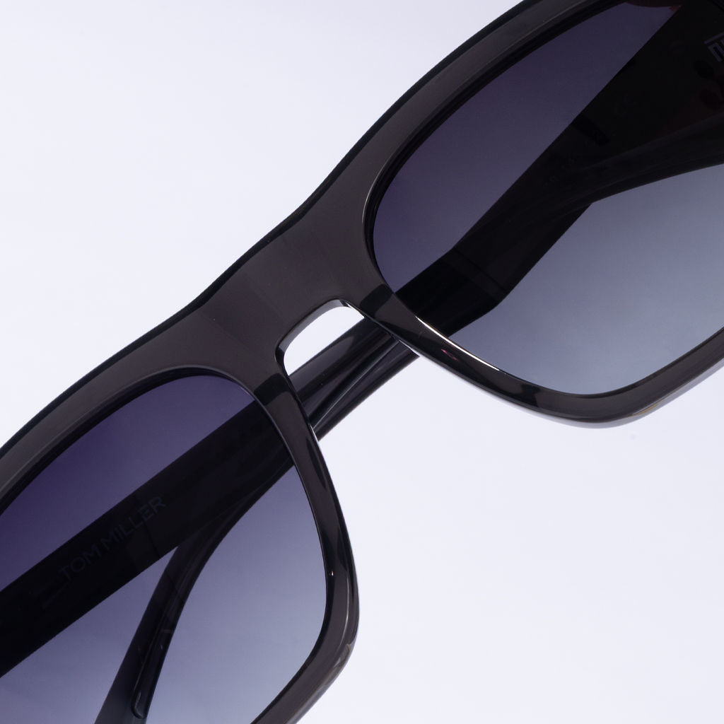 Tom Miller Elite 005 square sunglasses, grey frame, grey lens