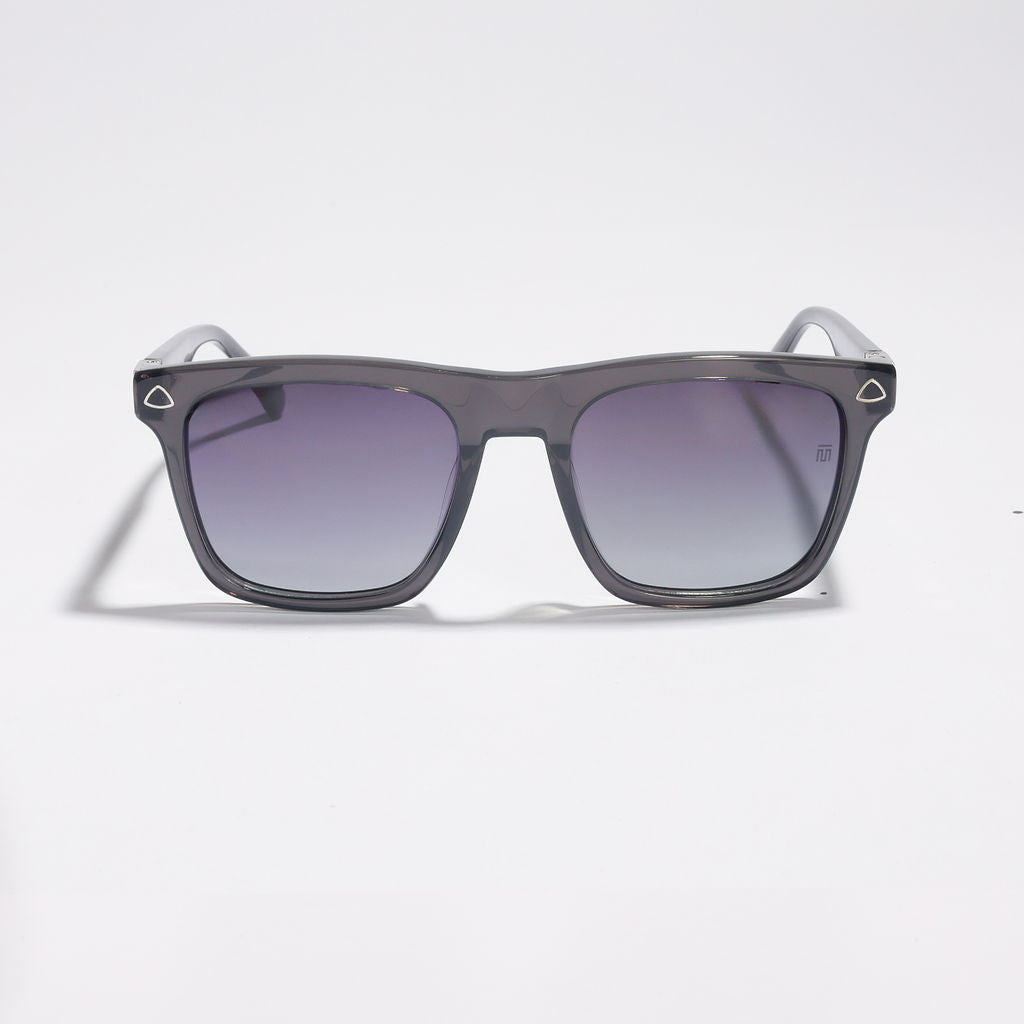 Tom Miller Elite 005 square sunglasses, grey frame, grey lens